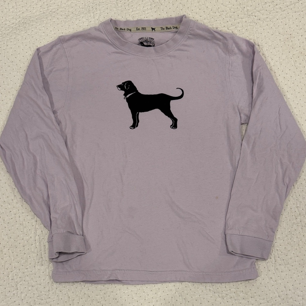 The Black Dog Kids Purple Long Sleeve Shirt
